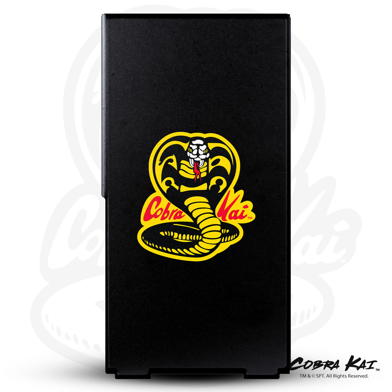 Cobra Kai Iconic Classic Logo Game Console Wrap and Game Controller Skin Bundle for Microsoft Series X Console & Controller